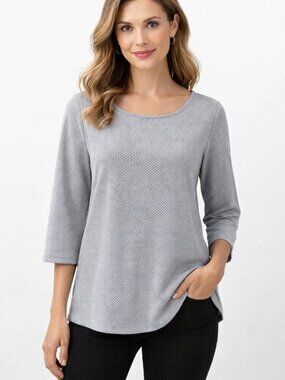 Ann Taylor Factory Top Large Gray Pullover